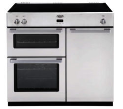 BELLING  DB4 90Ei Electric Induction Range Cooker - White